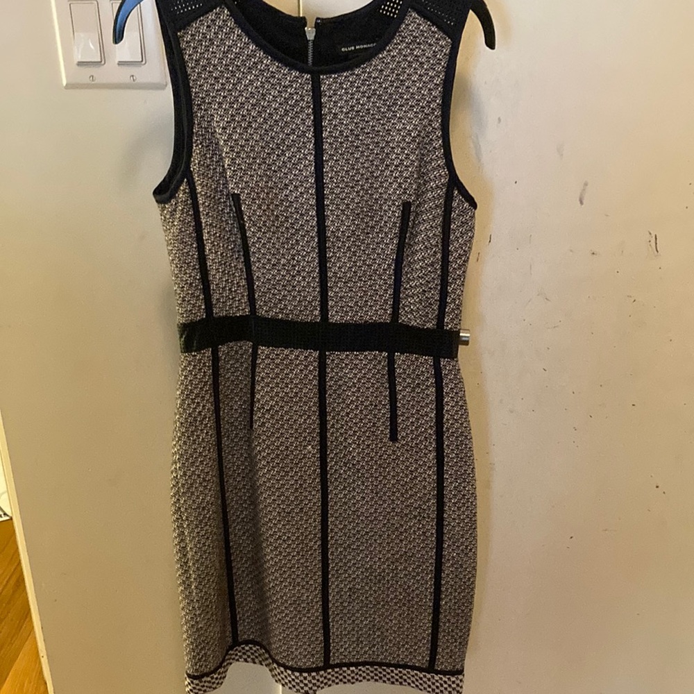Club Monaco w blue leather trim